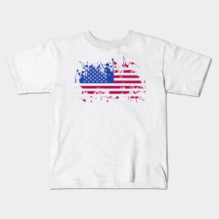 USA flag Kids T-Shirt